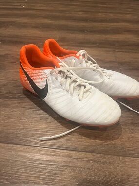 Nike Tiempo Legend Elite Cleats Orange White 6.5